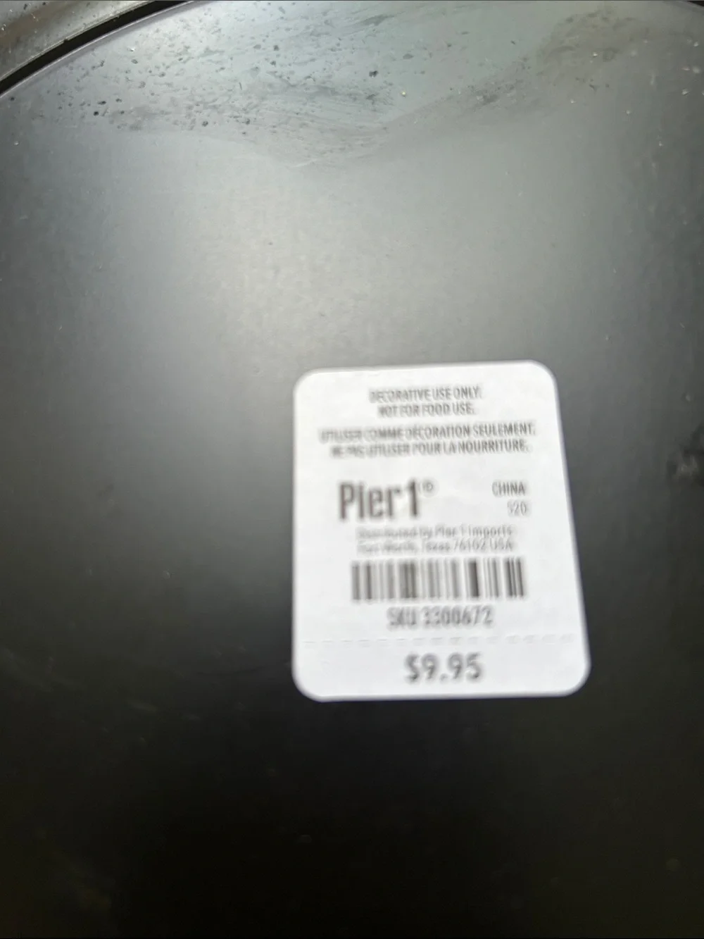 Woven Rattan Round Cotton Charger plates from Pier 1